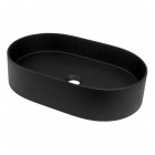 Deante Silia umywalka nablatowa owalna 55x35 cm czarny mat CQS_NU6S