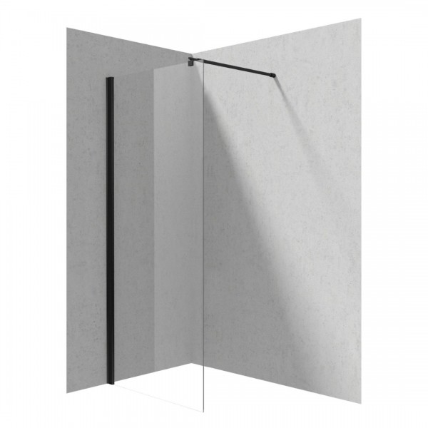 Deante Kerria Plus ścianka wolnostojąca Walk-in 80 cm czarny mat KTS N38P