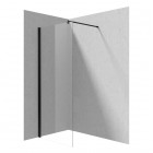 Deante Kerria Plus ścianka wolnostojąca Walk-in 80 cm czarny mat KTS N38P