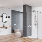 Deante Kerria Plus ścianka wolnostojąca Walk-in 100 cm czarny mat KTS N30P