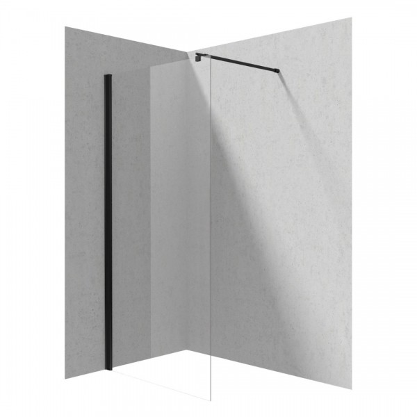 Deante Kerria Plus ścianka wolnostojąca Walk-in 100 cm czarny mat KTS N30P