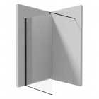 Deante Kerria Plus ścianka wolnostojąca Walk-in 110 cm czarny mat KTS_N31P