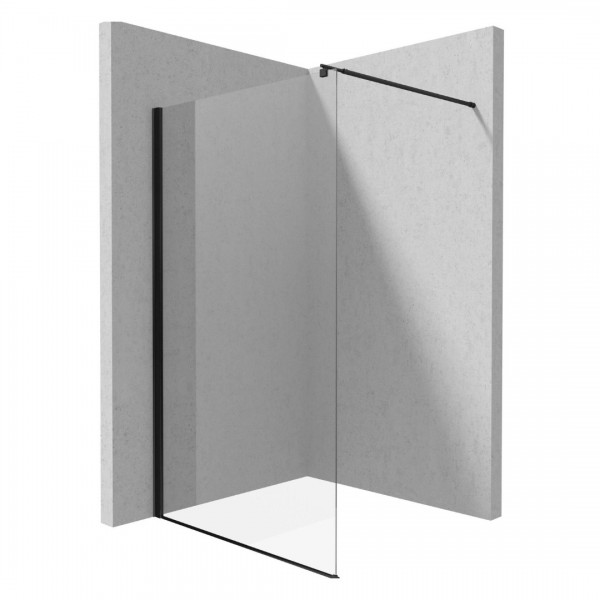 Deante Kerria Plus ścianka wolnostojąca Walk-in 140 cm czarny mat KTS_N34P