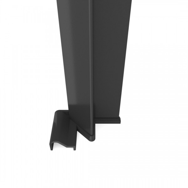 Deante Kerria Plus profil do drzwi wnękowych czarny mat KTS N00X