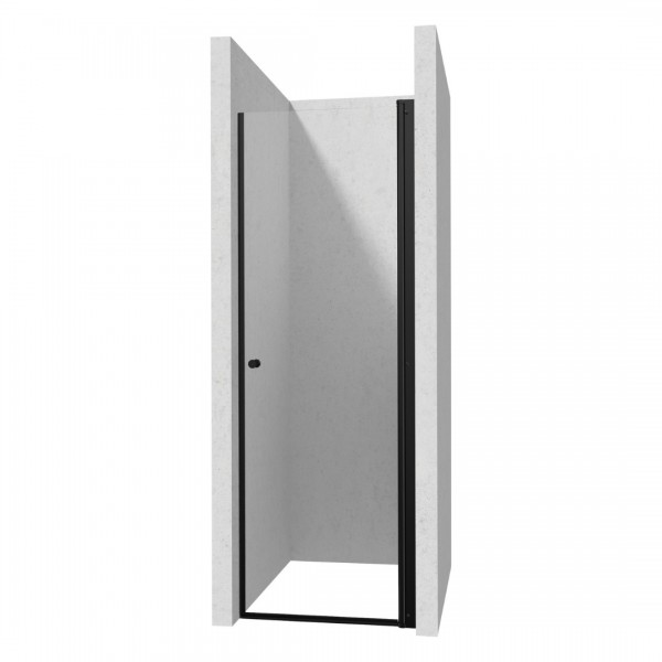 Deante Kerria Plus drzwi prysznicowe 70 cm czarny mat KTSWN47P