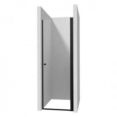 Deante Kerria Plus drzwi prysznicowe 90 cm czarny mat KTSWN41P