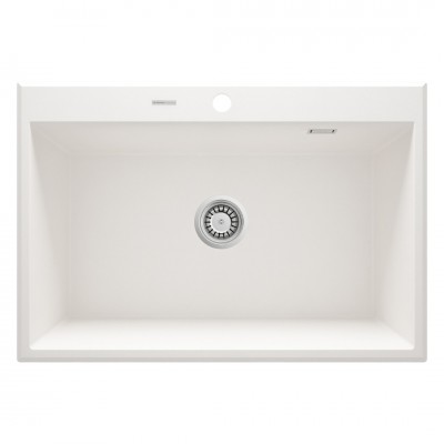 Deante Eridan zlewozmywak granitowy 70x52 cm alabaster ZQE A103