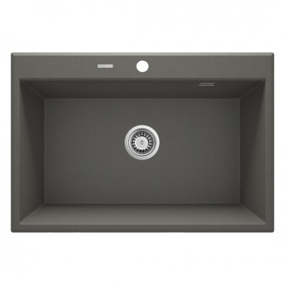 Deante Eridan zlewozmywak granitowy 70x52 cm antracyt metalik ZQE T103