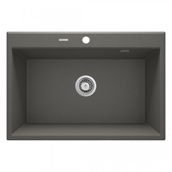 Deante Eridan zlewozmywak granitowy 70x52 cm antracyt metalik ZQE T103