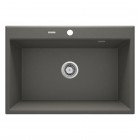 Deante Eridan zlewozmywak granitowy 70x52 cm antracyt metalik ZQE T103