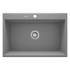 Deante Eridan zlewozmywak granitowy 70x52 cm szary metalik ZQE S103
