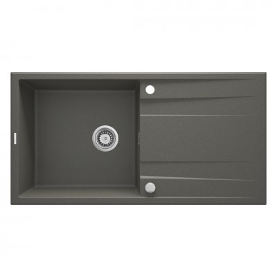 Deante Eridan zlewozmywak granitowy 100x52 cm odwracalny antracyt metalik ZQE T713