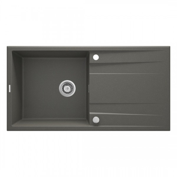 Deante Eridan zlewozmywak granitowy 100x52 cm odwracalny antracyt metalik ZQE T713
