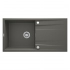 Deante Eridan zlewozmywak granitowy 100x52 cm odwracalny antracyt metalik ZQE T713