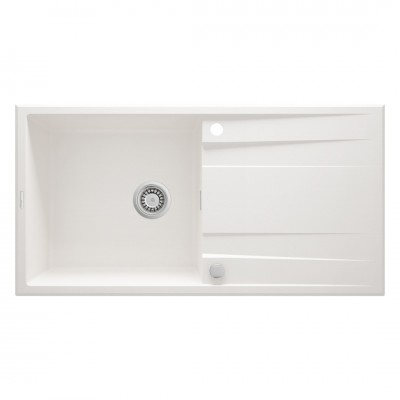 Deante Eridan zlewozmywak granitowy 100x52 cm odwracalny alabaster ZQE A713