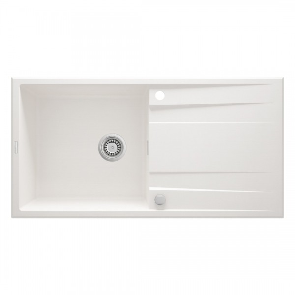 Deante Eridan zlewozmywak granitowy 100x52 cm odwracalny alabaster ZQE A713