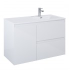 Elita Meble Split szafka podumywalkowa 100 cm prawa biały połysk 169090