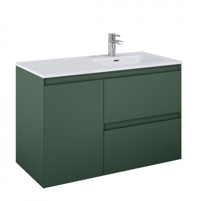 Elita Meble Split szafka podumywalkowa 100 cm prawa zielony mat 169007
