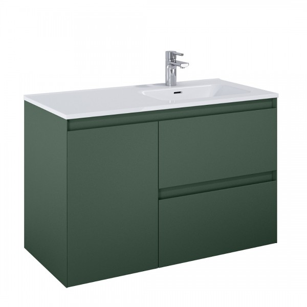 Elita Meble Split szafka podumywalkowa 100 cm prawa zielony mat 169007
