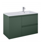 Elita Meble Split szafka podumywalkowa 100 cm prawa zielony mat 169007