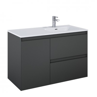 Elita Meble Split Anthracite Mat szafka podumywalkowa 100 cm prawa 168154