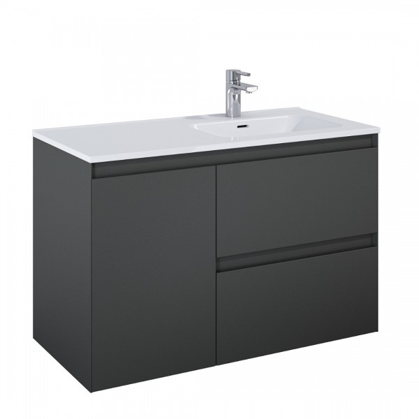 Elita Meble Split Anthracite Mat szafka podumywalkowa 100 cm prawa 168154