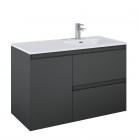 Elita Meble Split Anthracite Mat szafka podumywalkowa 100 cm prawa 168154