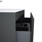 Elita Meble Split Anthracite Mat szafka podumywalkowa 100 cm prawa 168154