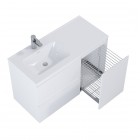 Elita Meble Split White Mat szafka podumywalkowa 100 cm lewa 168148