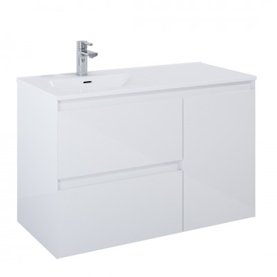 Elita Meble Split szafka podumywalkowa 100 cm lewa biały połysk 169089