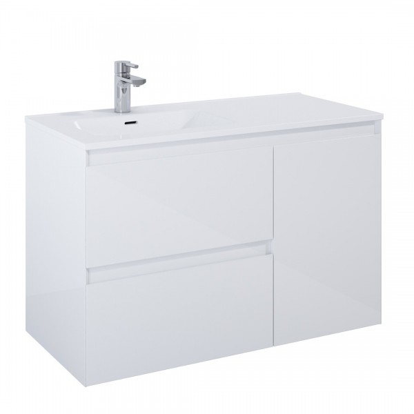 Elita Meble Split szafka podumywalkowa 100 cm lewa biały połysk 169089
