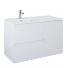 Elita Meble Split szafka podumywalkowa 100 cm lewa biały połysk 169089