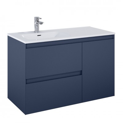 Elita Meble Split szafka podumywalkowa 100 cm lewa granatowy mat 169004