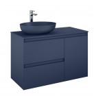 Elita Meble Split szafka podumywalkowa 100 cm lewa granatowy mat 169004