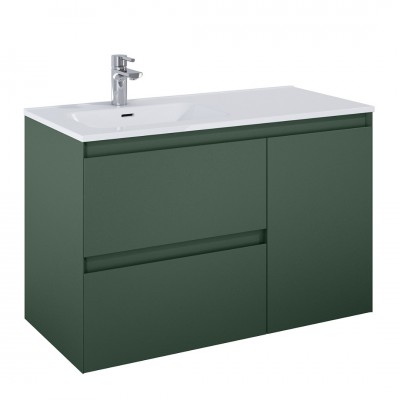 Elita Meble Split szafka podumywalkowa 100 cm lewa zielony mat 169003