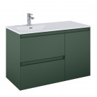 Elita Meble Split szafka podumywalkowa 100 cm lewa zielony mat 169003