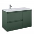 Elita Meble Split szafka podumywalkowa 100 cm lewa zielony mat 169003