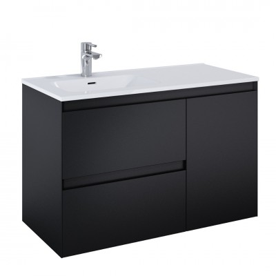 Elita Meble Split Black Mat szafka podumywalkowa 100 cm lewa 168151