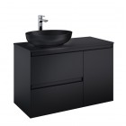 Elita Meble Split Black Mat szafka podumywalkowa 100 cm lewa 168151