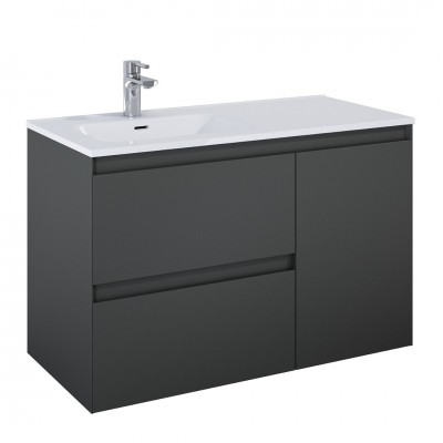 Elita Meble Split Anthracite Mat szafka podumywalkowa 100 cm lewa 168150