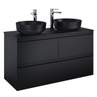 Elita Meble Split Black Mat szafka podumywalkowa 120 cm 168183