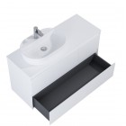 Elita Meble Split White Mat szafka podumywalkowa 120 cm lewa 168172
