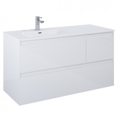 Elita Meble Split szafka podumywalkowa 120 cm lewa biały połysk 169095