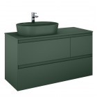 Elita Meble Split szafka podumywalkowa 120 cm lewa zielony mat 169021