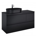 Elita Meble Split Black Mat szafka podumywalkowa 120 cm lewa 168175