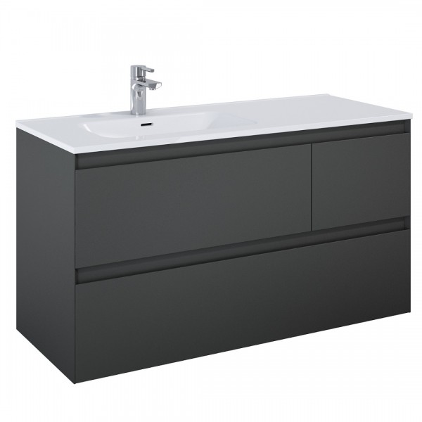 Elita Meble Split Anthracite Mat szafka podumywalkowa 120 cm lewa 168174