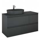 Elita Meble Split Anthracite Mat szafka podumywalkowa 120 cm lewa 168174