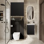 Elita Meble Spring Black Mat zestaw szafka z umywalką szer. 45 cm 168299