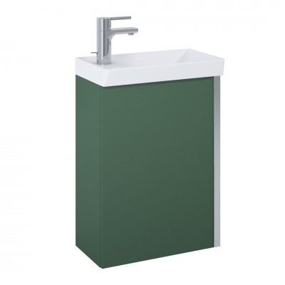 Elita Meble Spring zestaw łazienkowy 45 cm umywalka z szafką zielony mat 168779