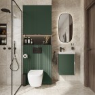 Elita Meble Spring zestaw łazienkowy 45 cm umywalka z szafką zielony mat 168779